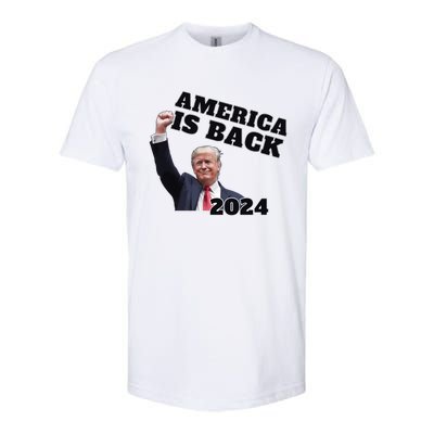 Funny Trump America Is Back 2024 Winner Made Liberals Cry Softstyle CVC T-Shirt