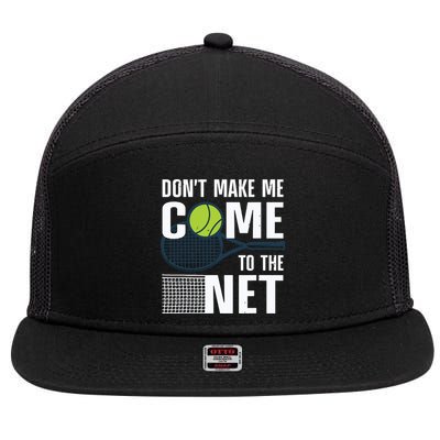 Funny Tennis Art For Teens Tennis Player Lover 7 Panel Mesh Trucker Snapback Hat