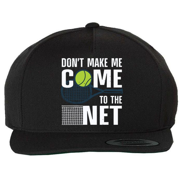 Funny Tennis Art For Teens Tennis Player Lover Wool Snapback Cap