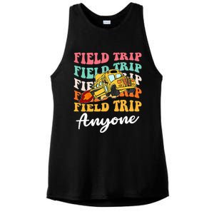 Field Trip Anyone Field Day Teacher Ladies PosiCharge Tri-Blend Wicking Tank