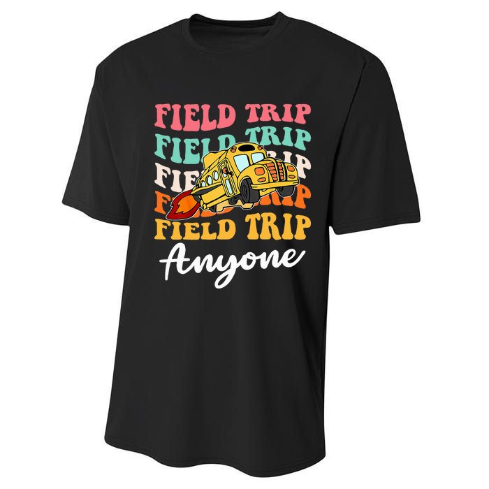 Field Trip Anyone Field Day Teacher Performance Sprint T-Shirt