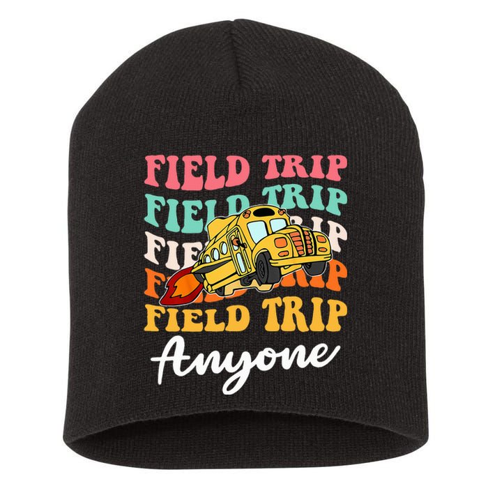 Field Trip Anyone Field Day Teacher Short Acrylic Beanie