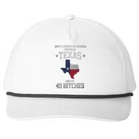 Funny Texas And Its 49 States USA Texan Vintage Texas Pride Snapback Five-Panel Rope Hat