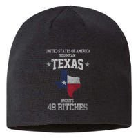 Funny Texas And Its 49 States USA Texan Vintage Texas Pride Sustainable Beanie