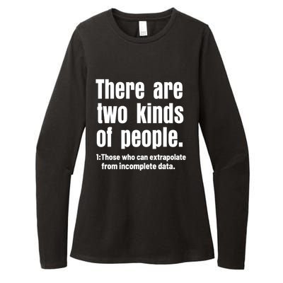 Funny There Are Two Kinds Of People Womens CVC Long Sleeve Shirt