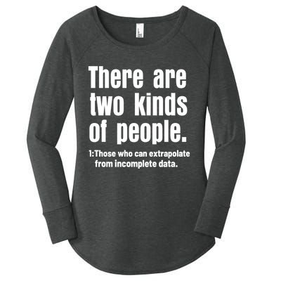 Funny There Are Two Kinds Of People Women's Perfect Tri Tunic Long Sleeve Shirt