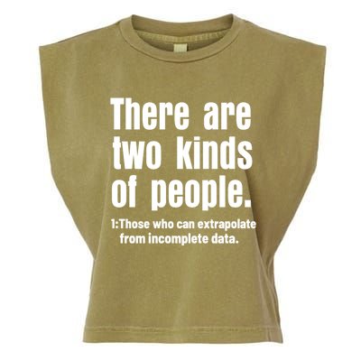 Funny There Are Two Kinds Of People Garment-Dyed Women's Muscle Tee