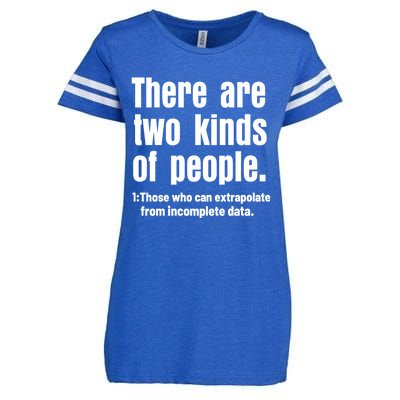 Funny There Are Two Kinds Of People Enza Ladies Jersey Football T-Shirt