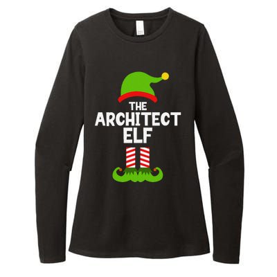 Funny The Architect Elf Christmas Family Pajama Architecture Womens CVC Long Sleeve Shirt