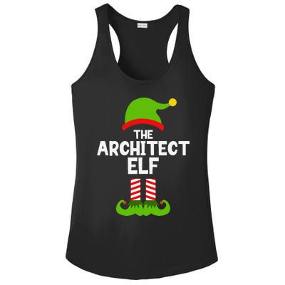 Funny The Architect Elf Christmas Family Pajama Architecture Ladies PosiCharge Competitor Racerback Tank