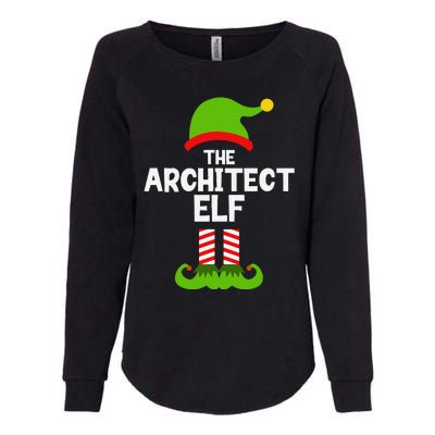 Funny The Architect Elf Christmas Family Pajama Architecture Womens California Wash Sweatshirt