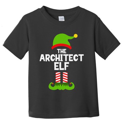 Funny The Architect Elf Christmas Family Pajama Architecture Toddler T-Shirt