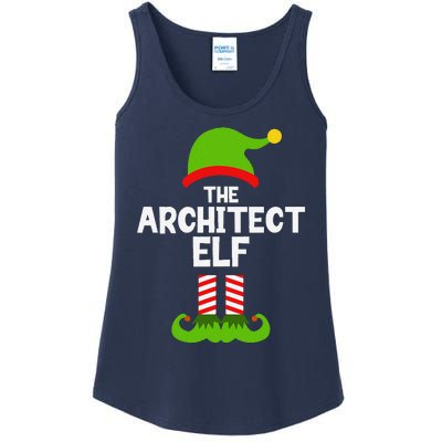 Funny The Architect Elf Christmas Family Pajama Architecture Ladies Essential Tank