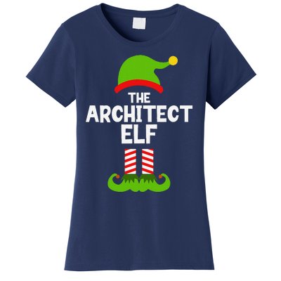 Funny The Architect Elf Christmas Family Pajama Architecture Women's T-Shirt