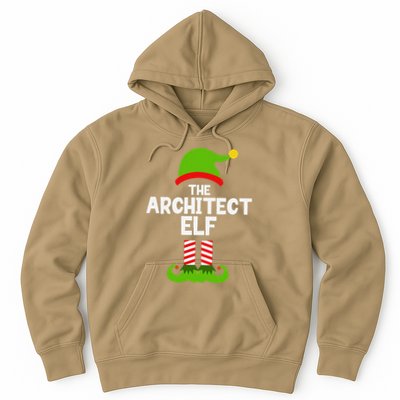 Funny The Architect Elf Christmas Family Pajama Architecture Hoodie