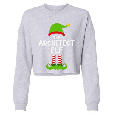 Funny The Architect Elf Christmas Family Pajama Architecture Cropped Pullover Crew