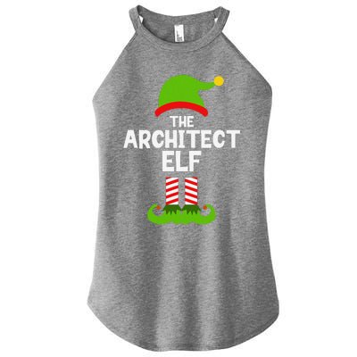 Funny The Architect Elf Christmas Family Pajama Architecture Women's Perfect Tri Rocker Tank