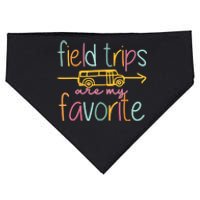 Field Trips Are My Favorite Teacher School Field Trip USA-Made Doggie Bandana