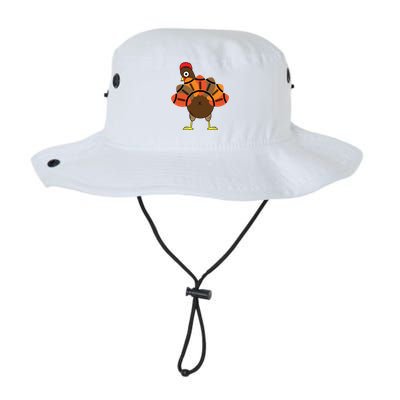 Funny Turkey And Football Thanksgiving Sport Lovers Funny Gift Legacy Cool Fit Booney Bucket Hat