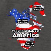 Funny Trump American Flag Canada Greenland Gulf Map On Back Vector Backpack