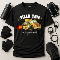 Field Trip Anyone Teacher Field Day Presents Cooling Performance Crew T-Shirt