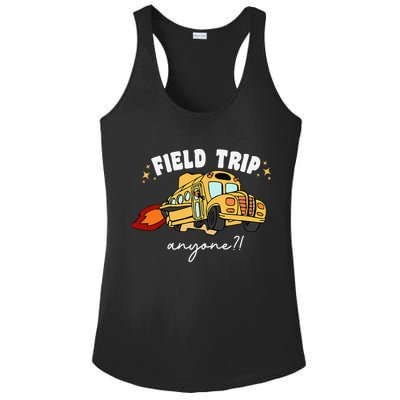 Field Trip Anyone Teacher Field Day Presents Ladies PosiCharge Competitor Racerback Tank