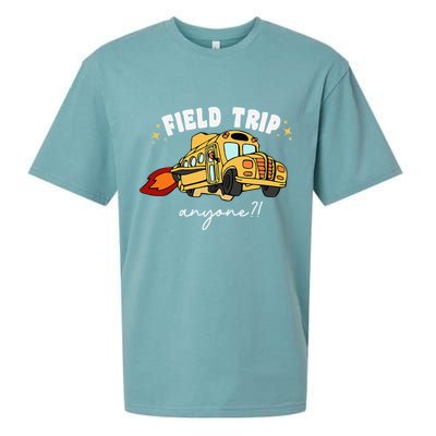 Field Trip Anyone Teacher Field Day Presents Sueded Cloud Jersey T-Shirt