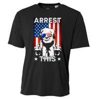 Funny Trump Arrest This American Flag Trump 2024 Cooling Performance Crew T-Shirt