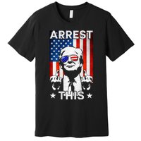 Funny Trump Arrest This American Flag Trump 2024 Premium T-Shirt