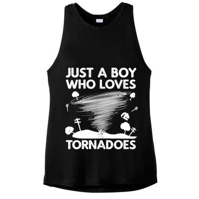 Funny Tornado Art For Boy Weather Storm Tornado Chaser Ladies PosiCharge Tri-Blend Wicking Tank