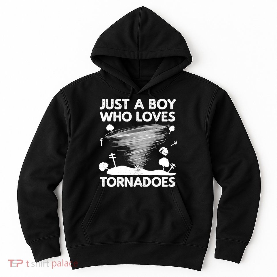 Funny Tornado Art For Boy Weather Storm Tornado Chaser Hoodie