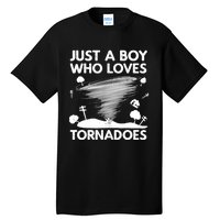 Funny Tornado Art For Boy Weather Storm Tornado Chaser Tall T-Shirt