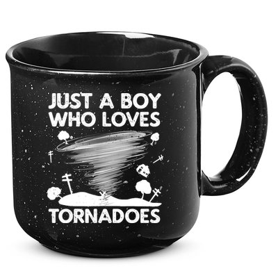 Funny Tornado Art For Boy Weather Storm Tornado Chaser 15oz Campfire Ceramic Mug