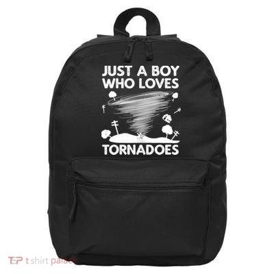 Funny Tornado Art For Boy Weather Storm Tornado Chaser 16 in Basic Backpack