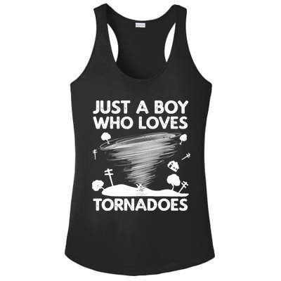Funny Tornado Art For Boy Weather Storm Tornado Chaser Ladies PosiCharge Competitor Racerback Tank