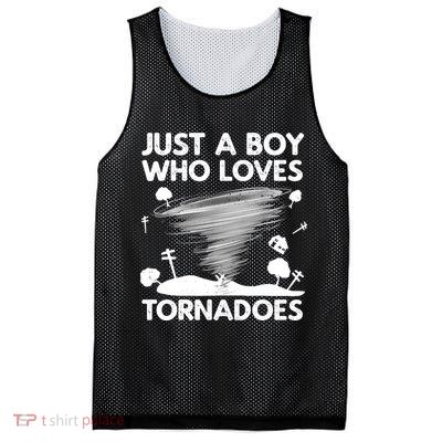 Funny Tornado Art For Boy Weather Storm Tornado Chaser Mesh Reversible Basketball Jersey Tank