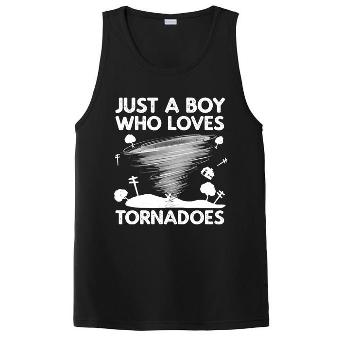 Funny Tornado Art For Boy Weather Storm Tornado Chaser PosiCharge Competitor Tank