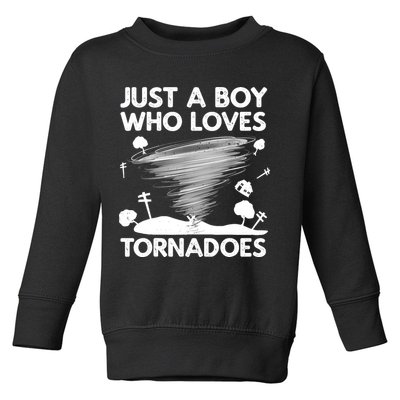 Funny Tornado Art For Boy Weather Storm Tornado Chaser Toddler Sweatshirt