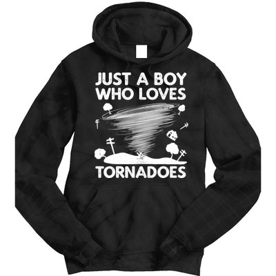 Funny Tornado Art For Boy Weather Storm Tornado Chaser Tie Dye Hoodie