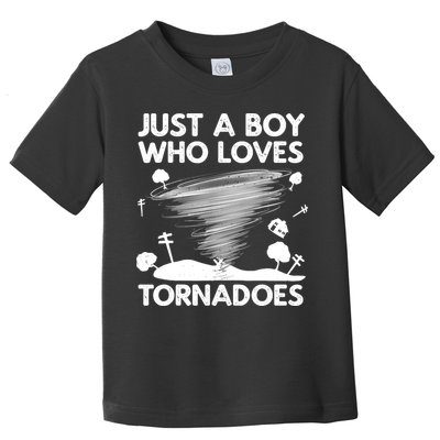 Funny Tornado Art For Boy Weather Storm Tornado Chaser Toddler T-Shirt