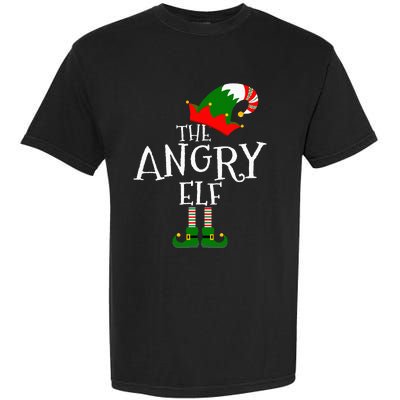 Funny The Angry Elf Matching Family Group Gift Christmas Garment-Dyed Heavyweight T-Shirt