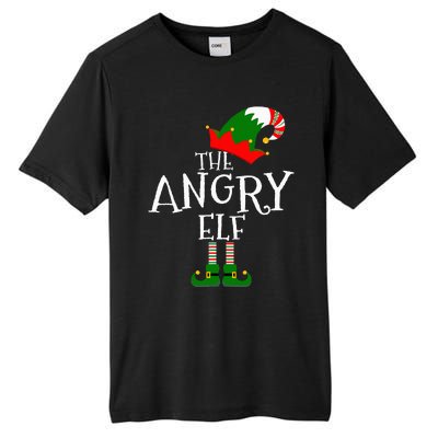 Funny The Angry Elf Matching Family Group Gift Christmas Tall Fusion ChromaSoft Performance T-Shirt