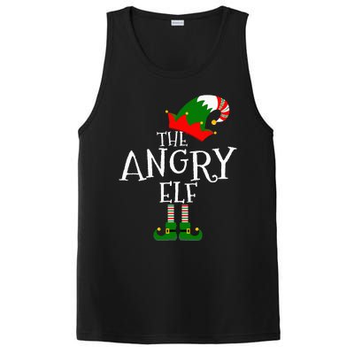 Funny The Angry Elf Matching Family Group Gift Christmas PosiCharge Competitor Tank