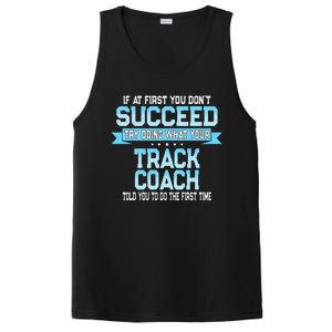 Fun Track And Field Coach Gift Funny Track Saying PosiCharge Competitor Tank