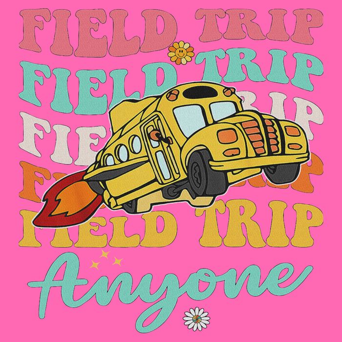 Field Trip Anyone Field Day Teacher Stripe Pom Pom Beanie