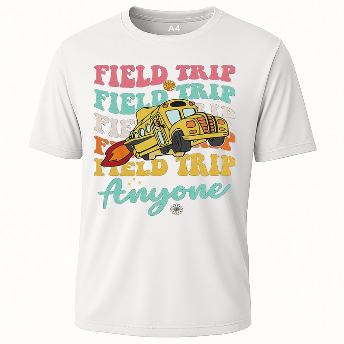 Field Trip Anyone Field Day Teacher Cooling Performance Crew T-Shirt