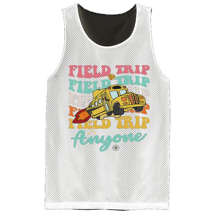 Field Trip Anyone Field Day Teacher Mesh Reversible Basketball Jersey Tank