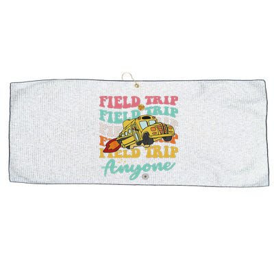 Field Trip Anyone Field Day Teacher Large Microfiber Waffle Golf Towel