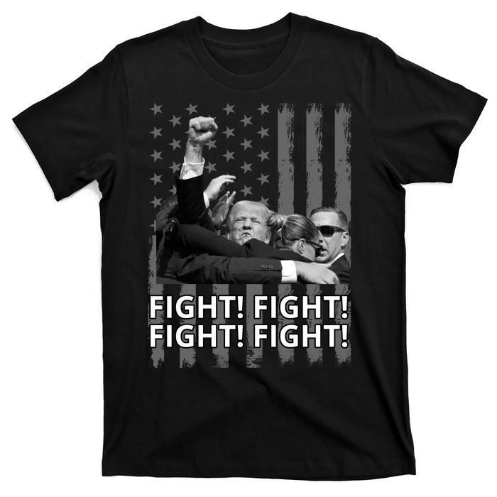 Fight Trump American Flag Rally Shooting Pennsylvania T-Shirt