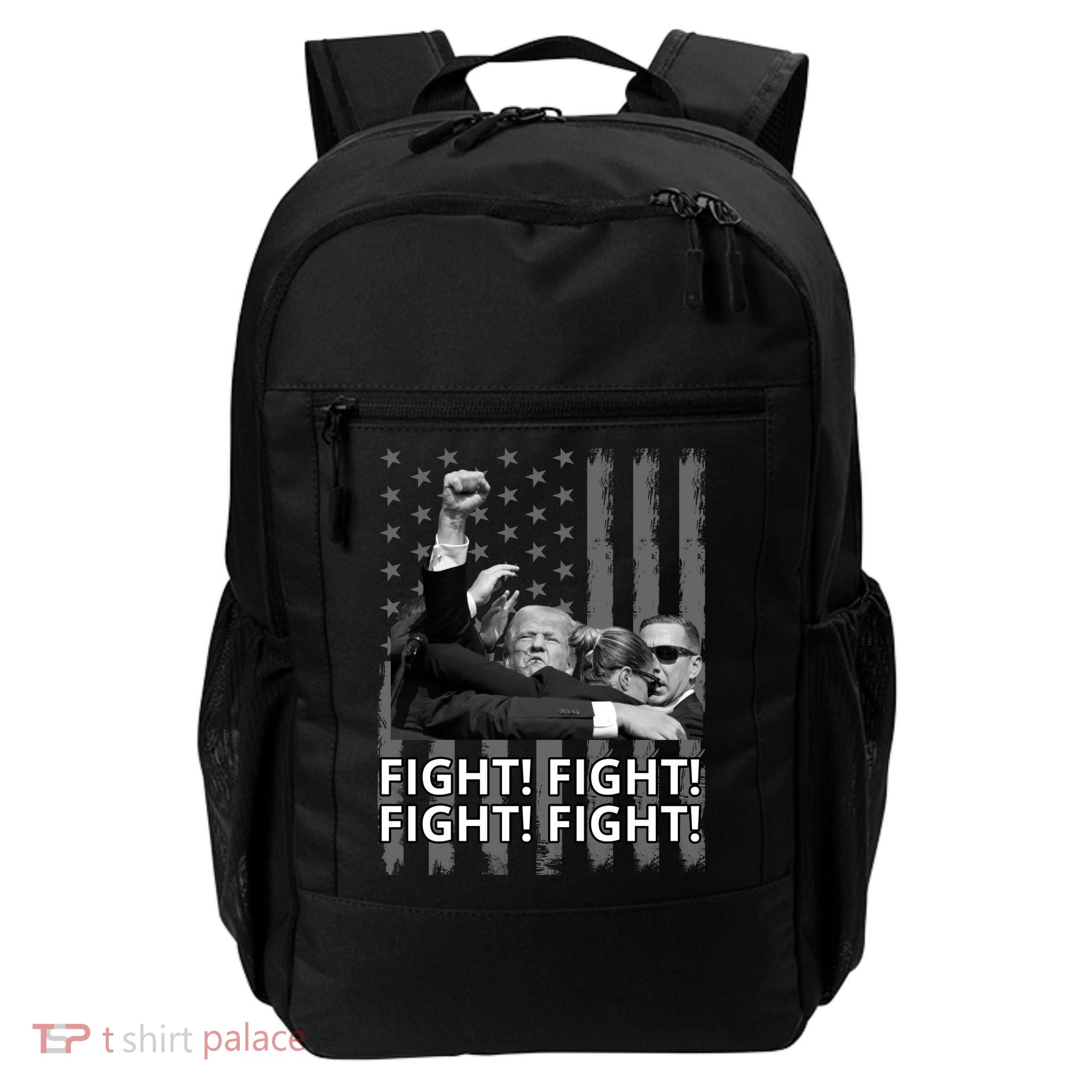 Fight Trump American Flag Rally Shooting Pennsylvania Daily Commute Backpack